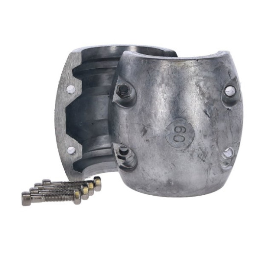 Anode Crosseven en zinc de 19 à 65 mm | Anode ligne d'arbre & gouvernail | 60 mm