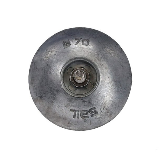 Anode rosace Crosseven en zinc | Anode ligne d'arbre & gouvernail pour bateau & voilier | 70 mm