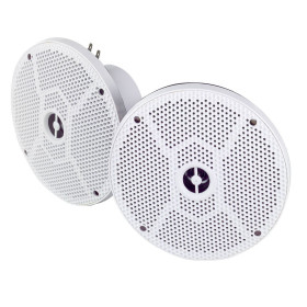 Paire de haut-parleurs 80 W - équipement sonore pour coque open, semi-rigide et voilier - blanc