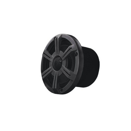 Paire de haut-parleurs Bluetooth 80 W - équipement sonore pour coque open, semi-rigide et voilier - noir