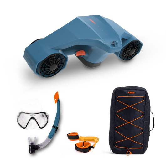Pack Seascooter Infinity Pro Jobe - scooter sous-marin auto-flottant à propusion électrique - contenu