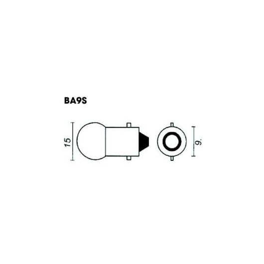 DIXPLAY Ampoule à LED culot BA 9s