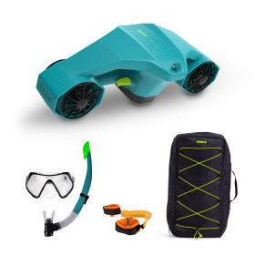 Pack Seascooter Infinity Jobe - scooter sous-marin auto-flottant à propusion électrique - contenu