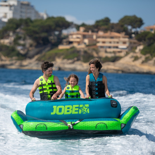 Bouée tractée Binar 3P Jobe - bouée 3 personnes pour glisse en bateau - rires