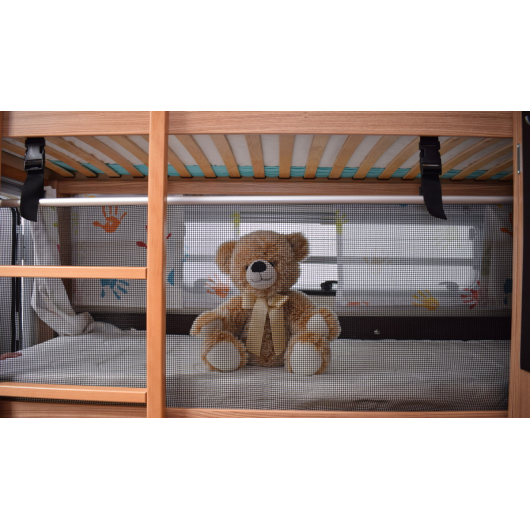 Filet de sécurité lit enfant camping-car bateau Sliiper | Protection antichute pour bannette capucine