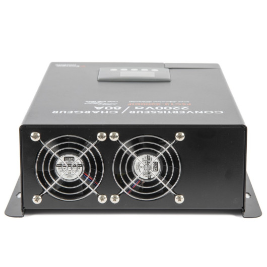 EM PSC12-4300DIF |Convertisseur combiné Chargeur 120A : vu arrière avec ventilateurs