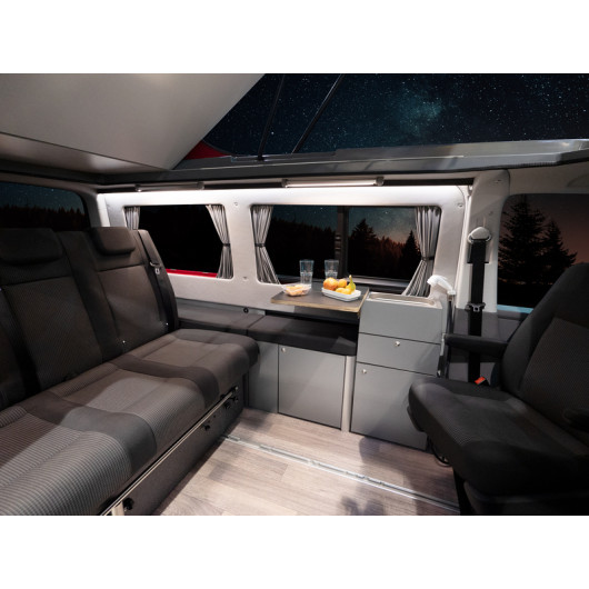 Rideau vitres arrière Tourneo Custom Carbest - rideau occultant fourgon & van aménagé