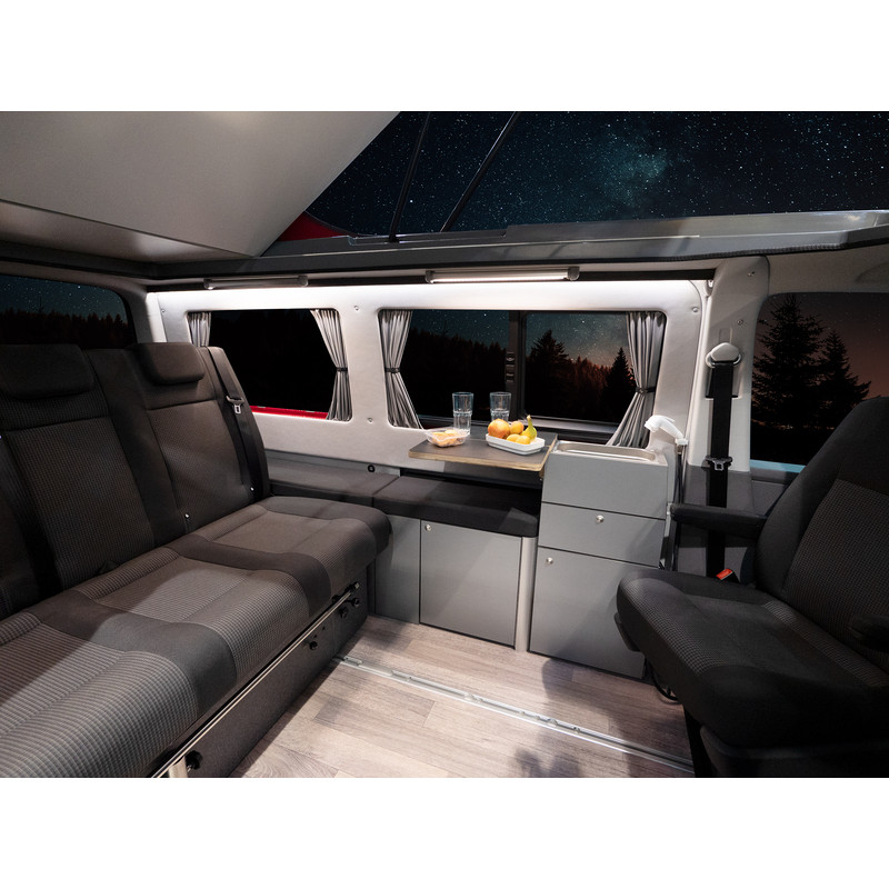 Rideau Occultant Noir Pour Fenêtre De Camping-Car - 64 X 41 Cm - Installation Par Adhésif, Tissu Polyester