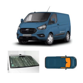CARBEST Rideaux isolants magnétiques avant | Custom 2 et VW T7 Set rideau pour cabine - Isolation intérieure du fourgon - visuel