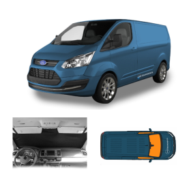 OMAC Kit rideau cabine | Transit Custom 1 Kit rideau cabine Transit Custom OMAC - Accessoire pare-brise van et fourgon amenagés
