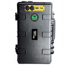 EM Powercase PK2500-200 | 2560 Wh Batterie lithium portable avec sortie 230V et USB fabrication française ENERGIE MOBILE : vu de haut