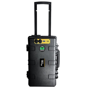 EM Powercase PK2500-200 | 2560 Wh Batterie lithium portable avec sortie 230V et USB fabrication française ENERGIE MOBILE : vu de haut