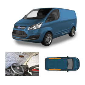 Rideau isolant arrière Transit Custom 1 HTD - rideau thermique van aménagé - vitres arrière