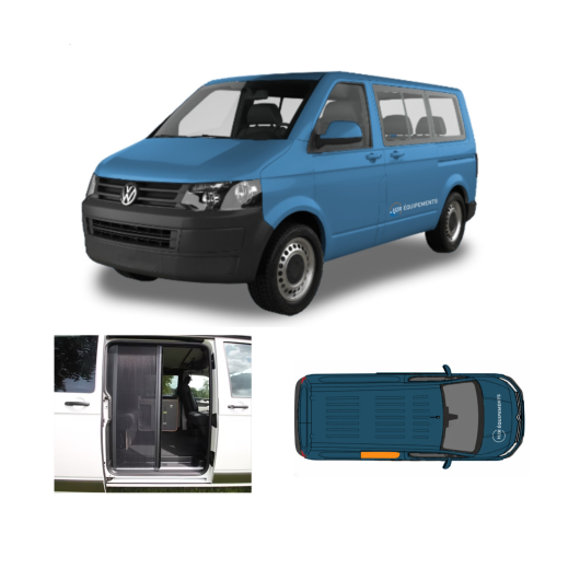 Moustiquaire porte latérale VW T5 T6 Horrex - protection insecte fourgon aménagé - visuel