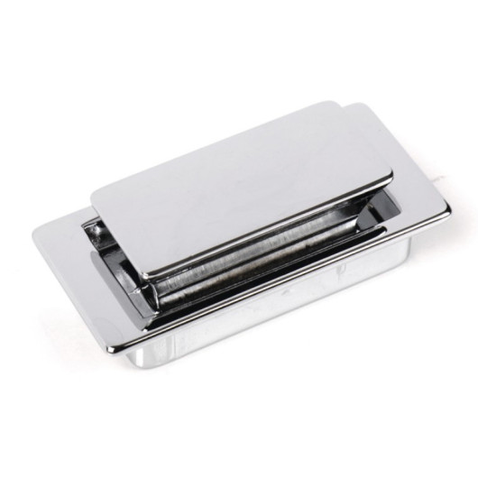 Bouton chromé P-Lock 60 x 27 mm REIMO | pour meuble de bateau, van et camping-car
