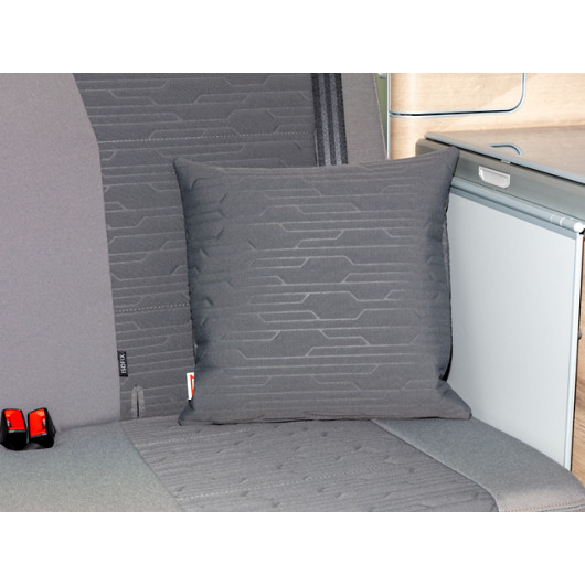Coussin 40x40 cm Brandrup - accessoire textile VW T6.1 California Beach & Multivan - circuit palladium