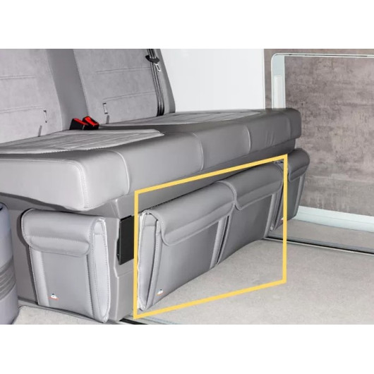 Lot de 2 pochettes pour tiroir banquette lit VW T5 / T6 / T6.1 California - van aménagé