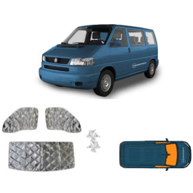 HTD Rideaux isolants 3 pièces | VW T4 Rideau isolant intérieur VW T4 HTD | Confort thermique pour van aménagé