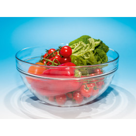 BRANDRUP Saladier | ø 23 cm Saladier Brandrup - vaisselle en verre trempé pour van et fourgon - légumes