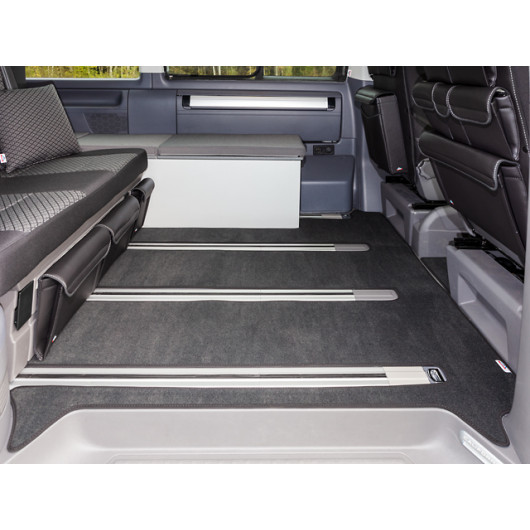 Tapis arrière BRANDRUP pour VW T6.1 California Beach - van aménagé - noir titane