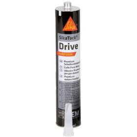 SikaTack Drive Purform - Colle à pare-brise pour professionnel, PU a séchage rapide : vu cartouche 300 ml avec canule coupe en V