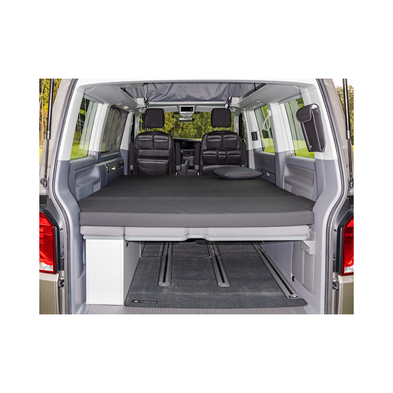 Lit pliant IXTEND Brandrup | couchage banquette VW T5/T6 Multivan ...