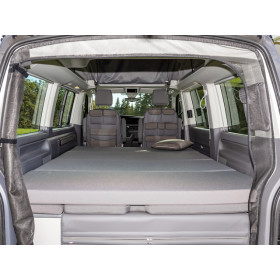 Lit pliant IXTEND Brandrup - couchage banquette VW T5/T6 Multivan & California Beach - gris