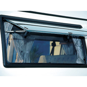 Moustiquaire Flyout fenêtre VW T4 Brandrup - protection anti-insectes van aménagé - visuel