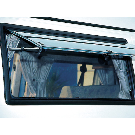 Moustiquaire Flyout fenêtre VW T4 Brandrup - protection anti-insectes van aménagé - visuel
