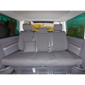 Housse banquette 3 places Brandrup - textile pour VW T6.1 California Beach & Multivan - sans accoudoir central