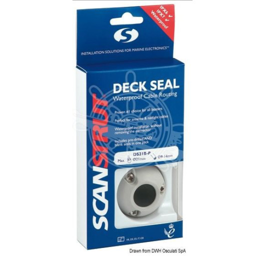 Passe-câble DS40-P Scanstrut étanche | Passe-câble étanche pour bateau ou camping-car | Packaging