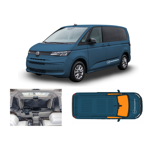 Rideau isolant intérieur VW T7 Multivan Brandrup - volet thermique van et fourgon - cabine