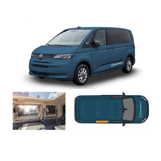 Rideau isolant intérieur VW T7 Multivan Brandrup - volet thermique van et fourgon - porte coulissante passager