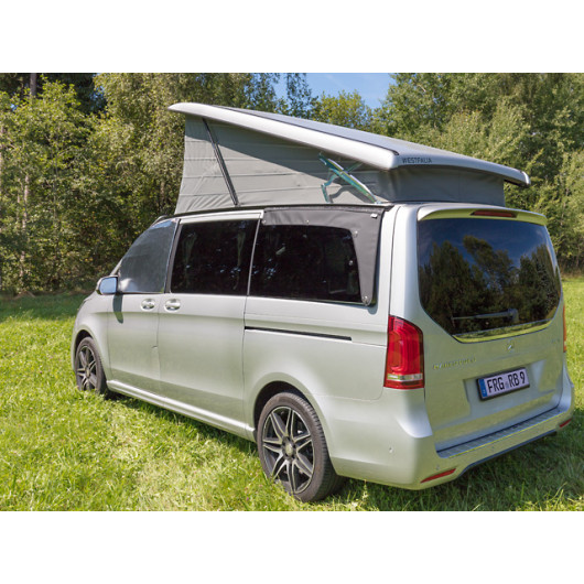 Airscreen Mercedes Marco Polo Brandrup - aération & protection pluie fenêtre arrière - côté conducteur