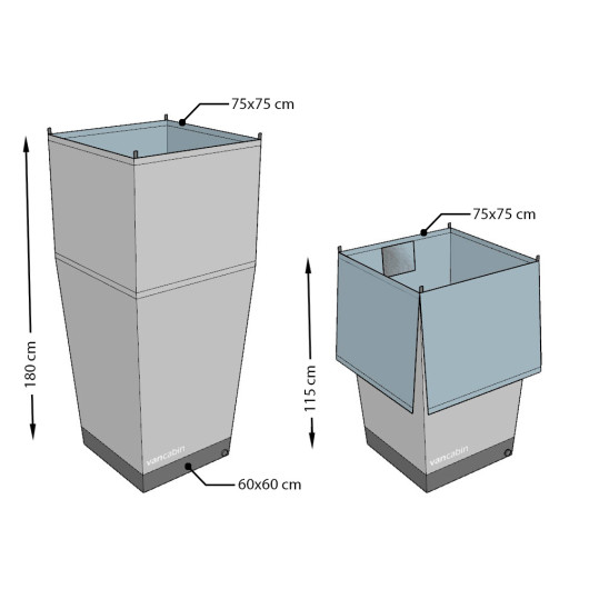 Tente de douche intérieure pour van aménagé Vancabin | Abri de douche pour fourgon aménagé étanche | Dimensions