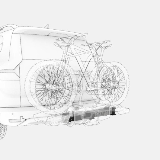 SKEP Bras pivotant 117 croquis porte vélo