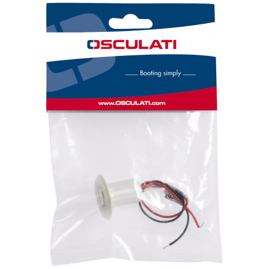 Éclairage LED encastrable OSCULATI - spot IP66 blanc 12 V pour bateau et fourgon - sachet