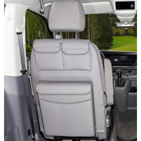 BRANDRUP Dos de siège conducteur | VW T5 / T6 / T6.1 California Beach & Multivan Dos de siège conducteur Brandrup - rangement VW T5 T6 T6.1 California Beach & Multivan - gris palladium