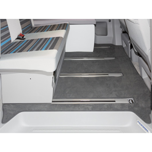 Tapis de sol en velours pour VW T5 / T6 / T6.1 California Beach - banquette 2 places