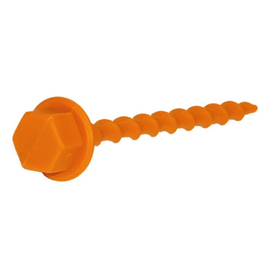 Kit de fixation Peggy Peg - 50 vis + sac | Pour tentes et auvents | piquet 12 cm
