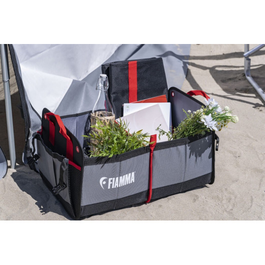 Pack Organizer Box Fiamma | Coffre textile pliable pour camping-car et van | chargé