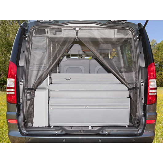 Moustiquaire hayon Viano Marco Polo Brandrup - protection anti-insectes van aménagé - ouverte