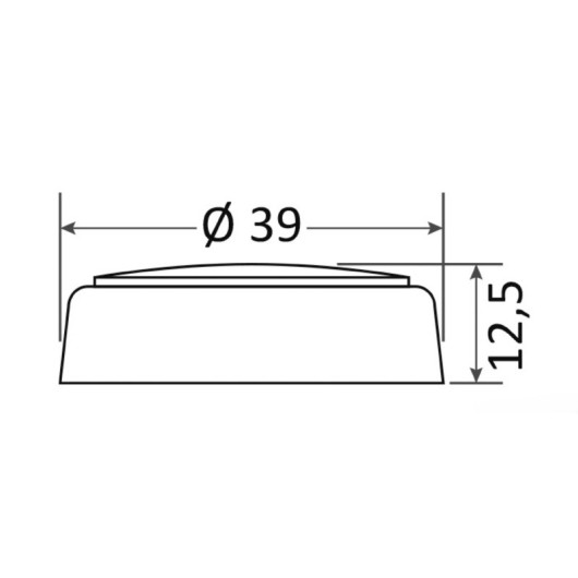Lumière LED Adara Osculati - éclairage de courtoisie IP67 pour bateau - dimensions