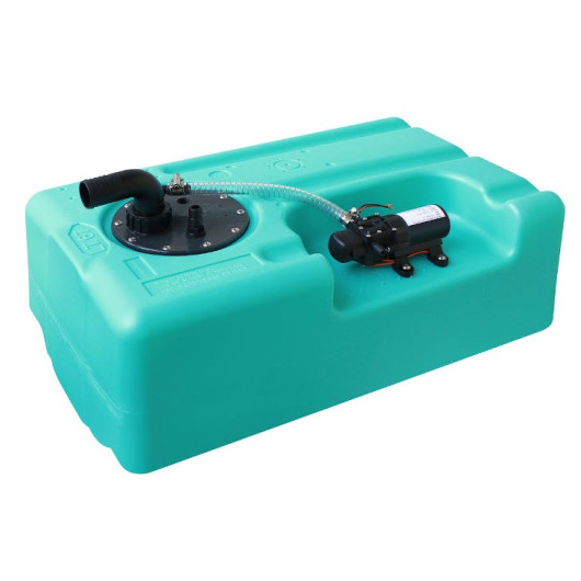 Pack réservoir + pompe 12V Can-SB | Kit eau potable prêt à l’emploi pour van, bateau et camping-car | 39 L et pompe 4 L/min