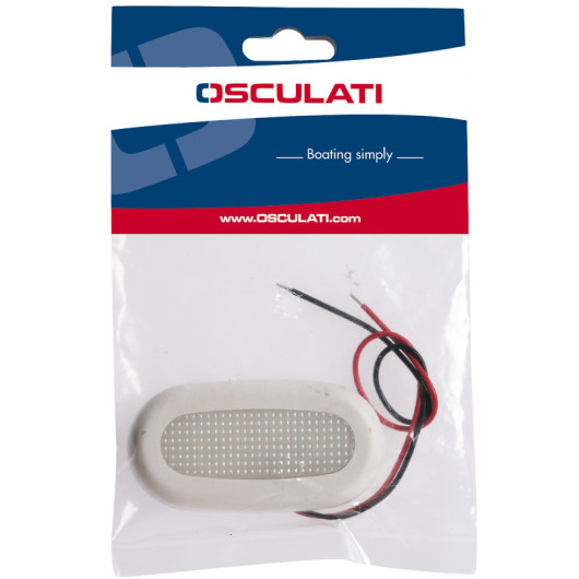 Éclairage de courtoisie LED Osculati - spot en saillie 12 V pour bateau et camping-car - contenu