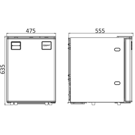 BCD 85 Frigo By Osculati | Réfrigérateur à compression de bateau croisière ou véhicule aménagé | ultra compact