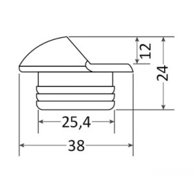 Éclairage de courtoisie Alcor Osculati - spot 12/24 V pour bateau et camping-car - visuel