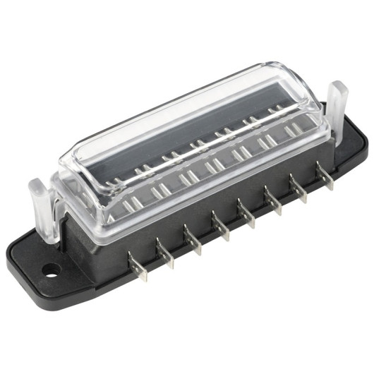 Boîte à fusible étanche Osculati 4 à 10 fusibles | Électricité embarquée 12V/24V bateau, van aménagé | 4 fusibles | 8 fusibles