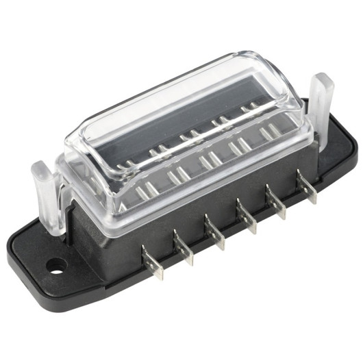 Boîte à fusible étanche Osculati 4 à 10 fusibles | Électricité embarquée 12V/24V bateau, van aménagé | 4 fusibles | 6 fusibles