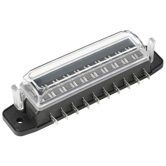 Boîte à fusible étanche Osculati 4 à 10 fusibles | Électricité embarquée 12V/24V bateau, van aménagé | 4 fusibles | 10 fusibles